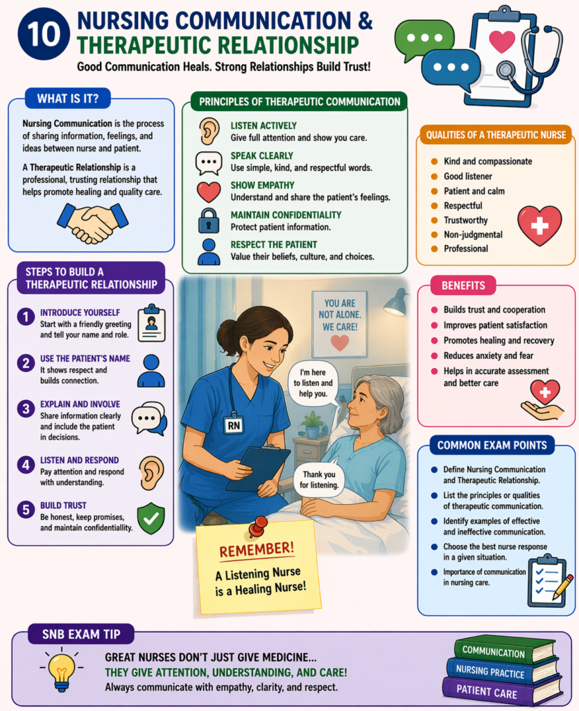 nursing communication and therapeutic relationship