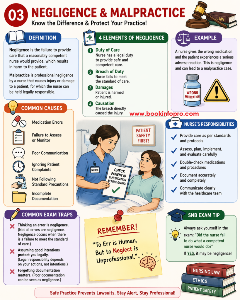 negligence and malpractice in nursing practice 